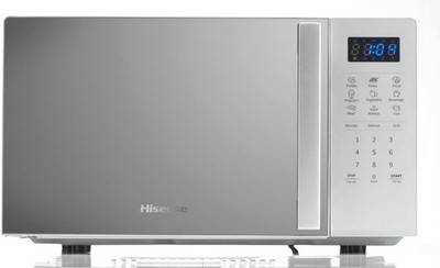 Hisense H20MOMS4HG Mikrowelle 20L silber 700W Grill Mirror Design 7 Programme 