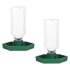 2 Pcs Reptile Corner Water Dish Lizard Dispenser Drinking Fountain