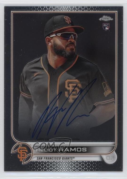 2022 Topps Chrome Rookie Auto Heliot Ramos #RA-HR Auto 15wb