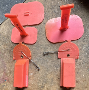 Hot Shot 1080 Outrigger Release Clips Orange Pair for Salmon & Trout