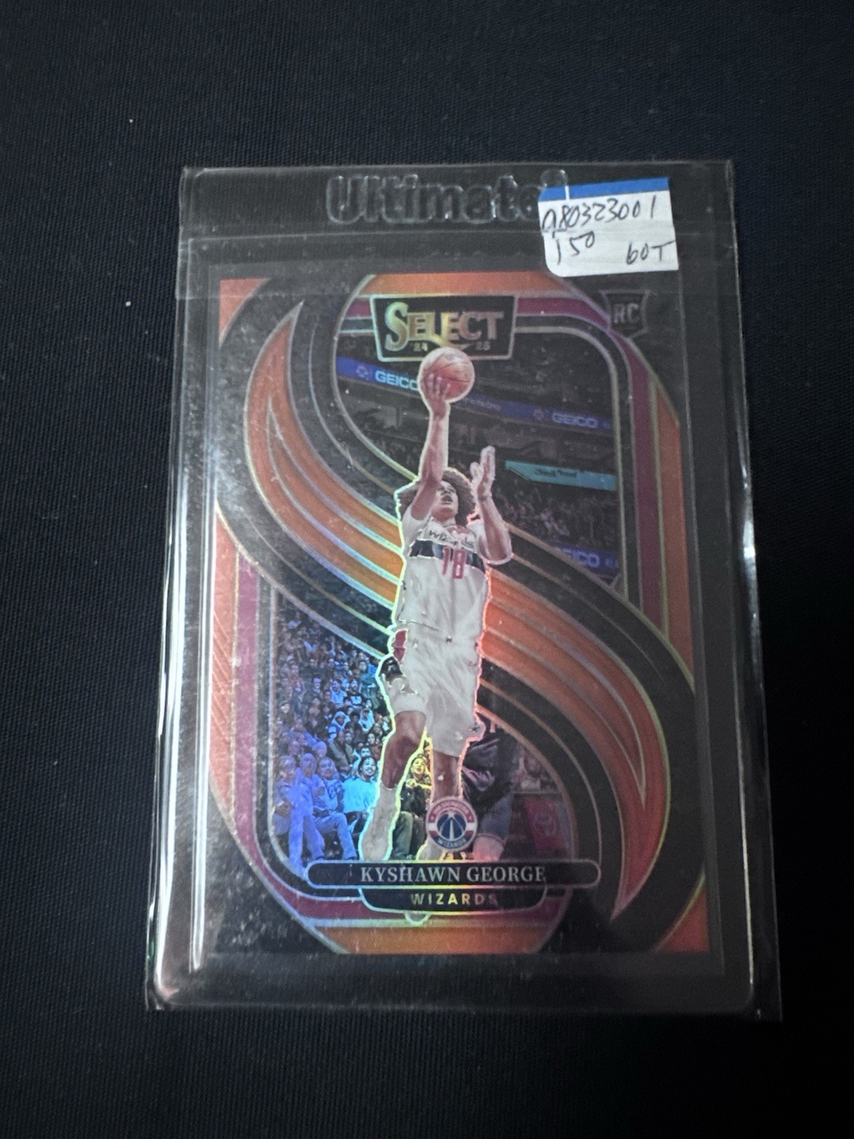 2024-25 Panini Select - Premier Level Kyshawn George #177 Orange Prizm /65 (RC)