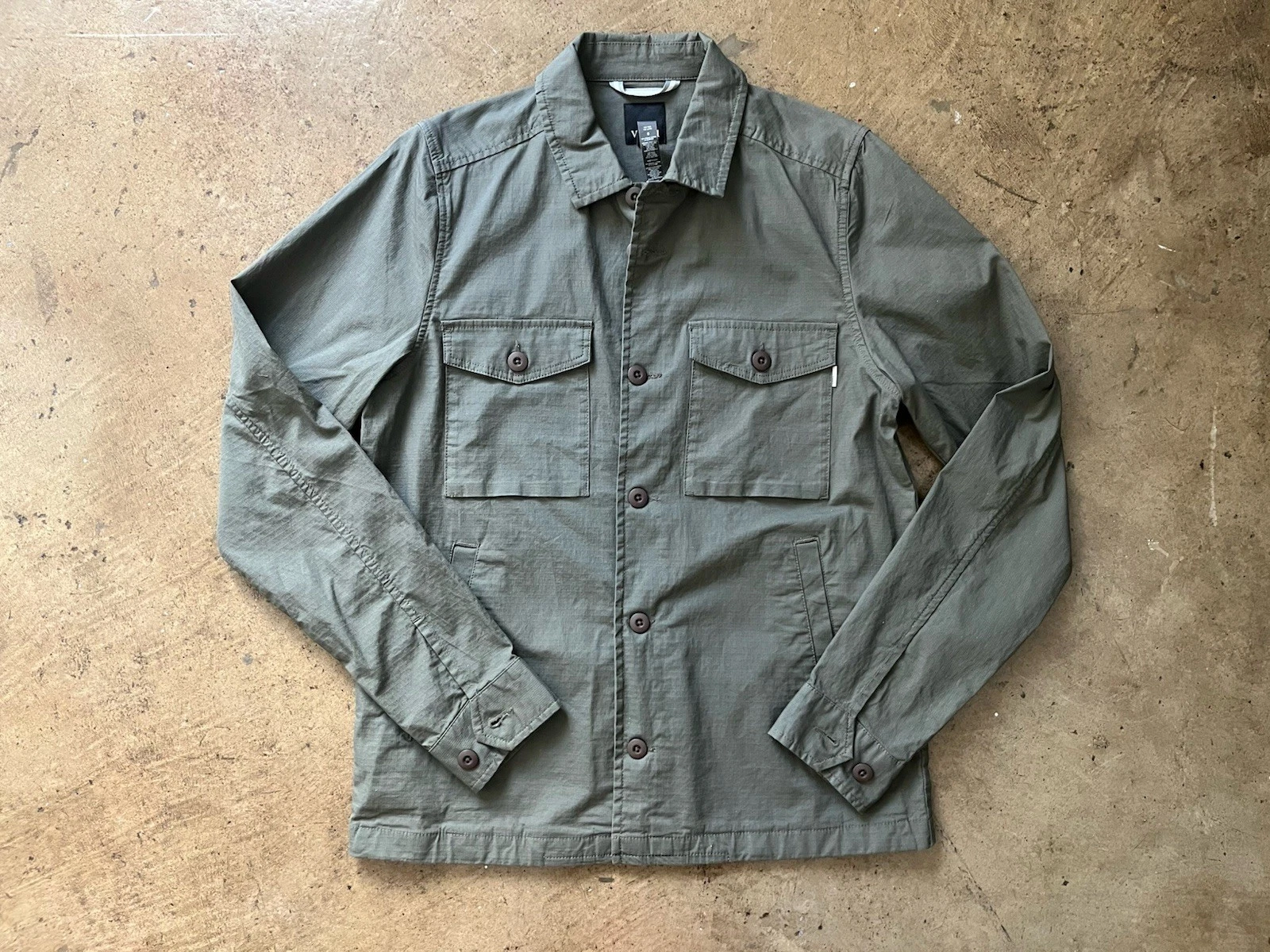 Mens VUORI Ripstop Jacket Shirt, Green Oregano, NWOT, Size S, Free Shipping image 1