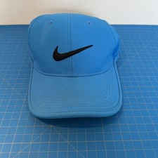 Nike Golf Hat Cap Strap Back Adult One Size Blue Polyester Blend RZN Vapor