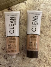 Covergirl Clean Invisible 150 Creamy Beige Liquid Foundation Set Of 2