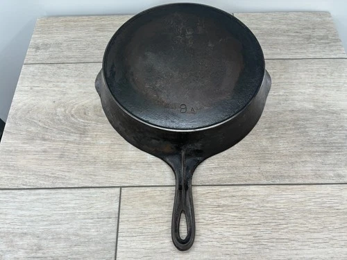 Wagner Ware Cast Iron Skillet 9A Sidney O High Logo Sidney Heat Ring Sits Flat