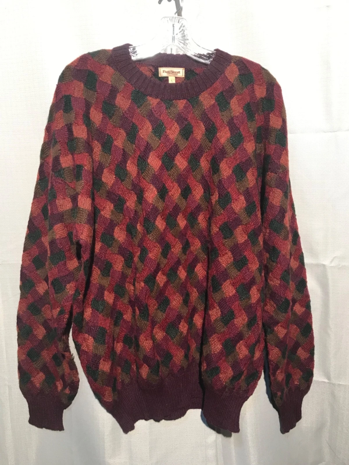 NWT PAUL STUART men's L hand knit textured ALPACA wool sweater
Opens in a new window or tab