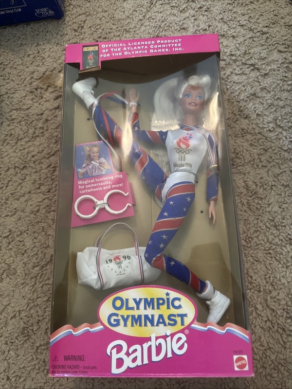 Barbie 1996 Atlanta Summer Olympic Gymnast Doll NIB Mattel Special Edition Read