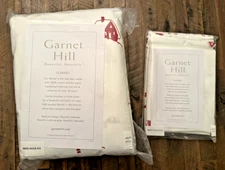 NIP 6 pc Garnet Hill Cotton Flannel King Sheet & Pillow Case Set, Winter Cabin 
