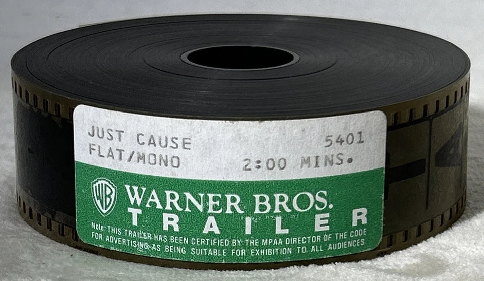 35mm Film Movie Preview Trailer Just Cause Sean Connery Ed Harris Flat Mono - Imagem 2 de 4