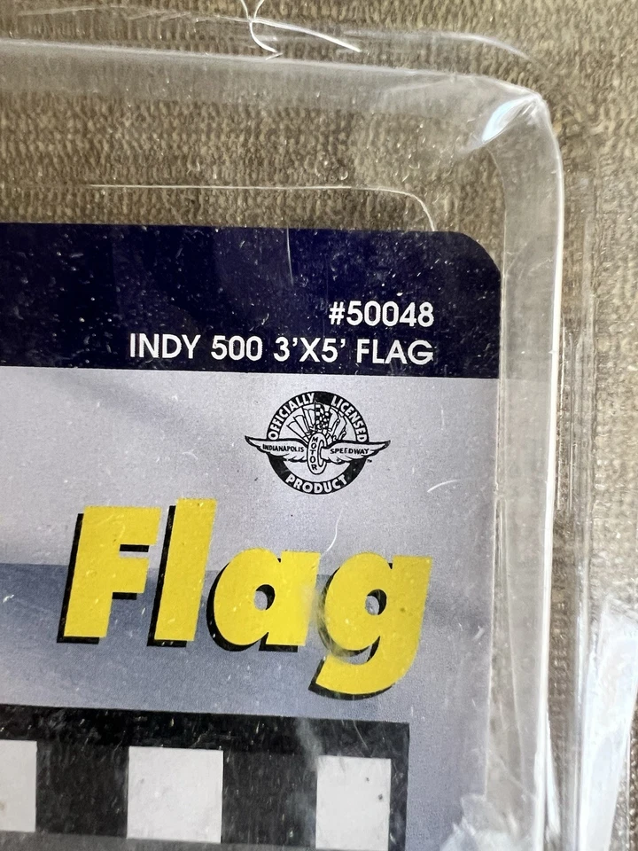 SIGNED 2001 Indianapolis 500 85TH Running Collector Flag Banner IMS Indy 500 - Image 4 of 4