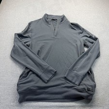 Travis Mathew Men's Gray 1/4 Zip Pullover Golf Top Medium 