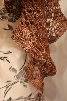 Lacetuch Dreieckstuch Gehäkelt Soft Lino