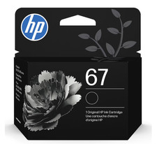 HP 67XL High Yield Black Original Ink Cartridge, 240 pages, 3YM57AN 140