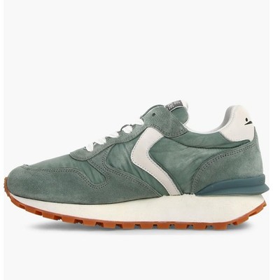 New in BoxVOILE BLANCHE PARIS Race Sneaker in Sage-Off White