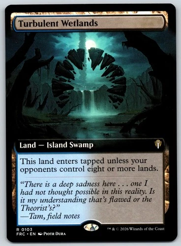 Turbulent Wetlands (Extended Art) - #103 - Rare - Commander Reality Fracture FRC - product listing photo