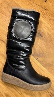 Zign Damen Winterstiefel gefüttert & warm, schwarz, Gr. 36