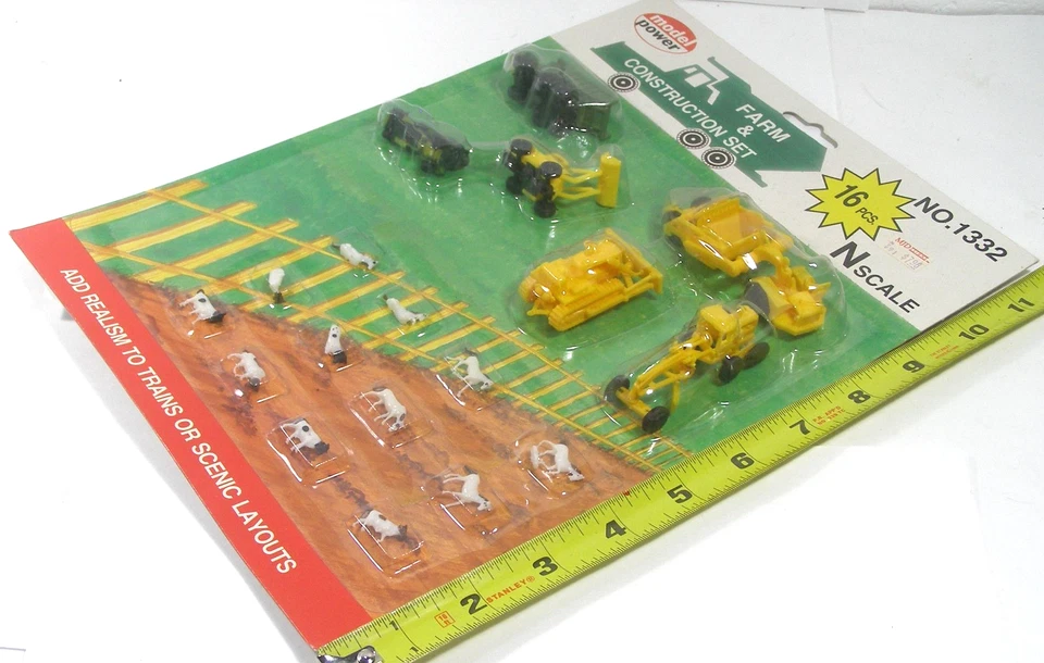Model Power Model RR N Scale Accessories #1332 Farm & Construction Set C86 - Image 2 of 2