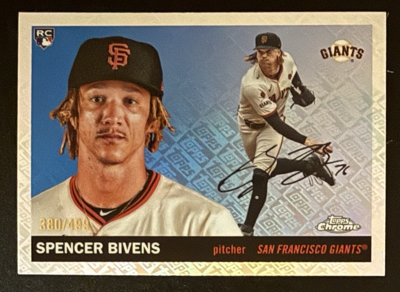 2025 Topps Chrome Platinum Spencer Bivens #301 Logo Refractor /499 RC (WX1)