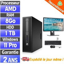 ☑️⭐☑️Pack PC avec écran - HP EliteDesk 705 G3 SFF  – 8Go RAM – 500Go HDD☑️⭐☑️