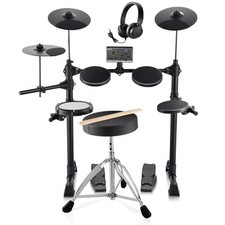 Electric Drum Set With Throne 150 Sounds 10 Demo for Beginner 15 Drum Kit Pedal