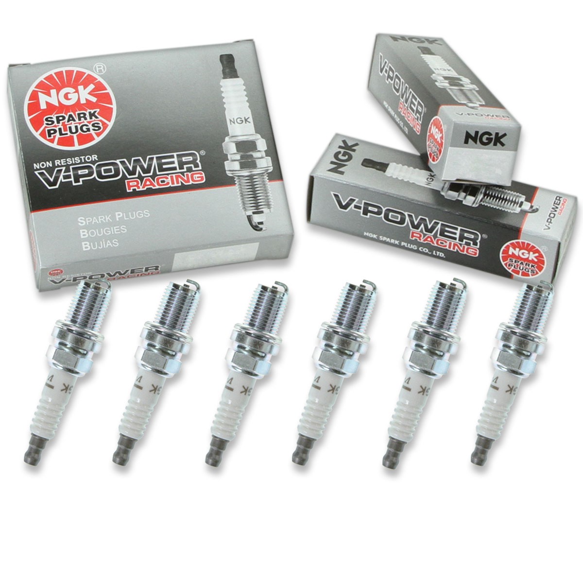 6 pc NGK 5238 R5671A-9 V-Power Racing Spark Plugs for W3CO W3CC W3C0 W3C ym