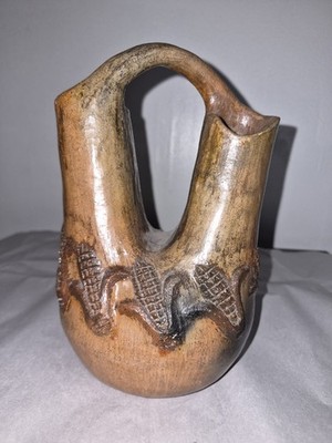 Native American Wedding Vase Signed PA, Paul Arviso Navajo