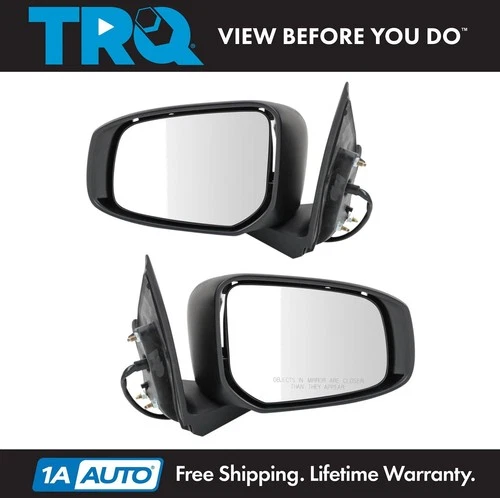 TRQ Mirror Set Fits 2015-2022 Mitsubishi Mirage 2017-2022 Mirage G4
