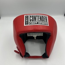Contender Fight Sports USA Boxing Headgear XL Red Leather Sparring AHG.1