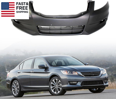 Front Bumper Cover Compatible with 2011-2012 Honda Accord Sedan EX Ex-L,Replac