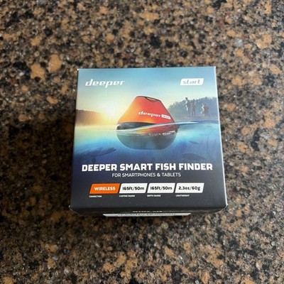 Deeper Start Smart Wi-Fi Fish Finder - Black/Orange Wireless Connection