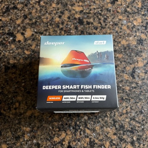 Deeper Start Smart Wi-Fi Fish Finder - Black/Orange Wireless Connection