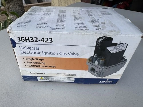 36H32 423 White-Rodgers Emerson Copeland Furnace Gas Valve  Brand New Open Box