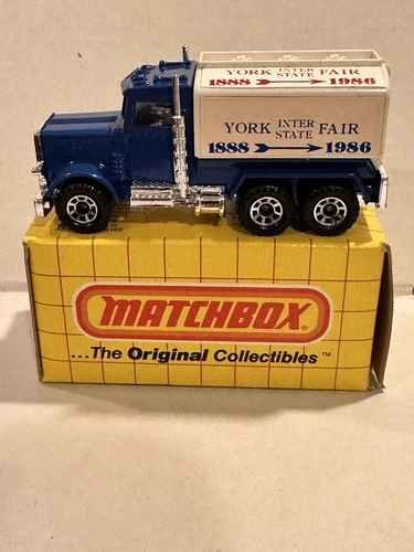 Lesney Matchbox Peterbilt Tanker 1981  York Interstate Fair With Box FREE SHIP