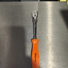 Snap On thlfd72 1/4 drive dual 80 hard grip long flex head ratchet orange