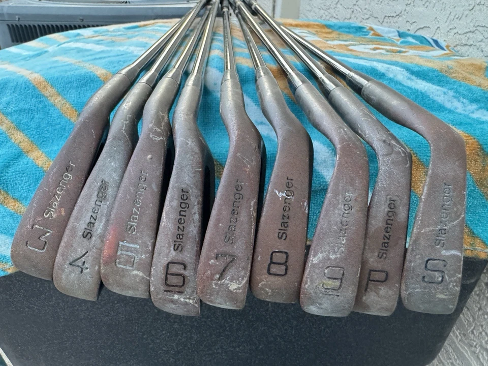 Slazenger Beryllium Copper Royal Panther Iron Set 3-PW & SW Graphite Shaft Reg - Image 3 of 4