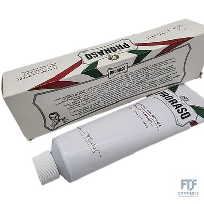 Proraso Shaving Cream Tube Sensitive, 150 ml, beruhigende und cremige Rasierseif