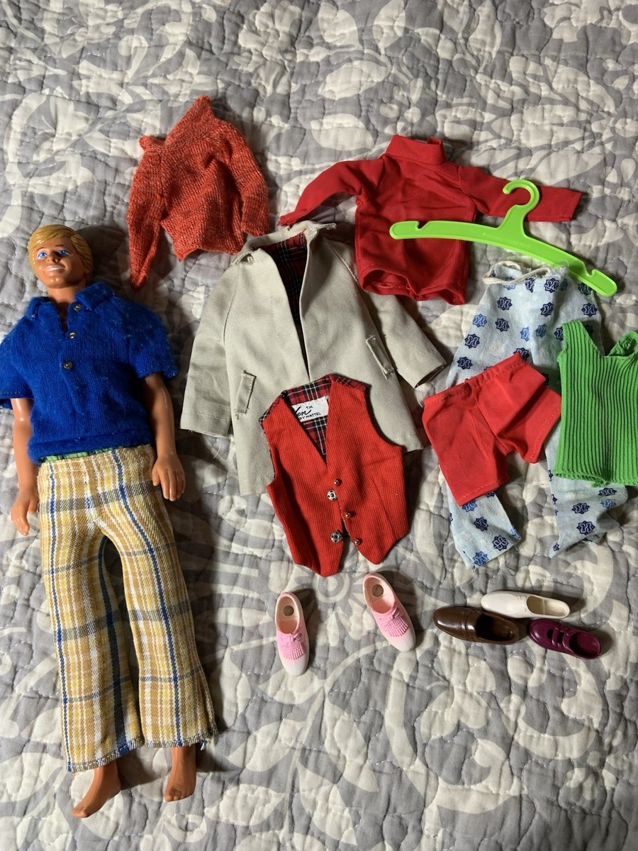 Vintage Mattel 1968 Ken Barbie Doll with pieces tagged