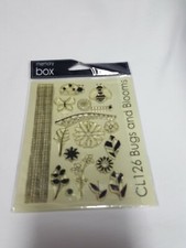 New Memory Box CL126 Bugs and Blooms Cleap Stamp Set