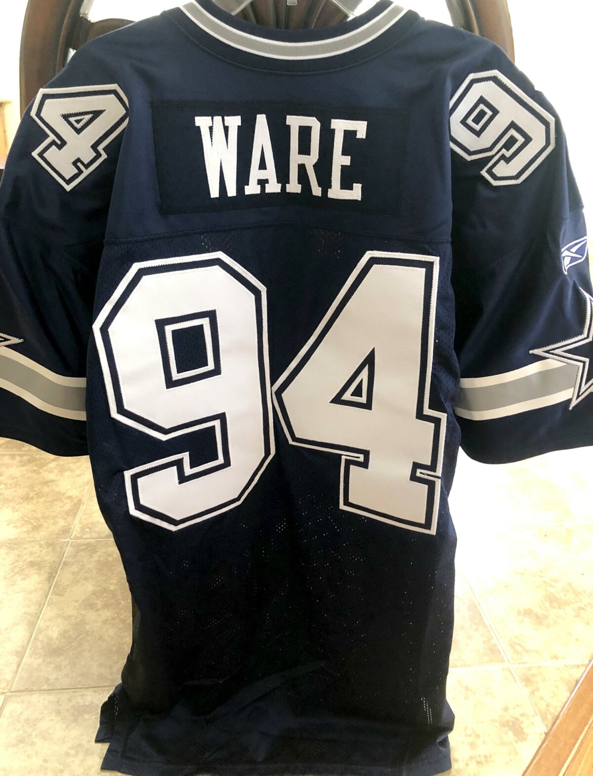 DeMarcus Ware Dallas Cowboys 2005 ROOKIE authentic Reebok game model blue jersey