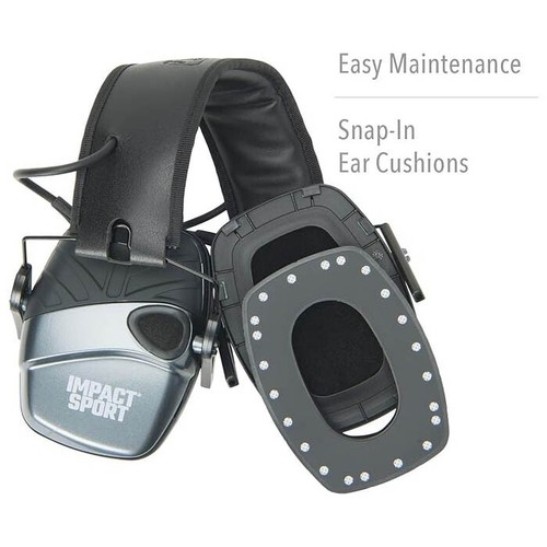 NEW HONEYWELL Impact Sport Earmuffs - Metallic Charcoal Grey (Youth/Adult Small) - Picture 8 of 10