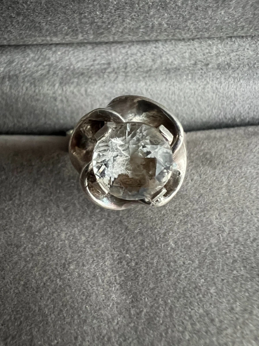 Authentic ALTON Sweden Sterling Silver Sizeable Ring Zirconia