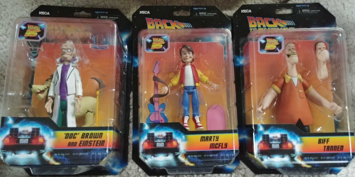 NECA（ネカ）製　バック・トゥ・ザ・フューチャー 35周年記念コレクション BACK TO THE FUTURE- MARTY, BIFF, DOC COMPLETE SET NECA NEW! 35