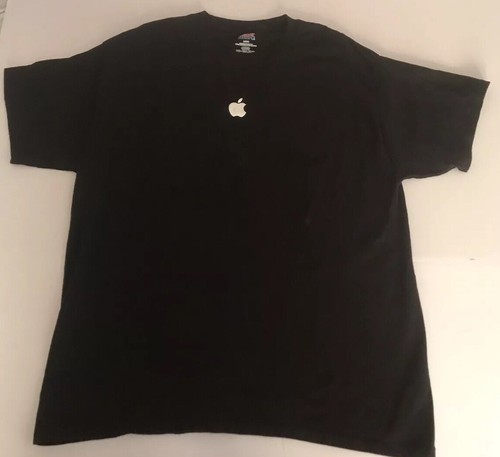 Apple Logo T shirt Gray Hanes Beefy Tee 