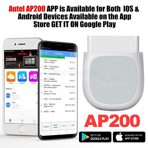 Autel MaxiAP AP200 Bluetooth OBD2 Scanner Full System Car Diagnostic Tool TPMS - Picture 2 of 10