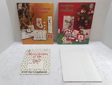 Vintage Christmas Counted Cross Stitch Book x2 Designs by Gloria Pat with Extras
