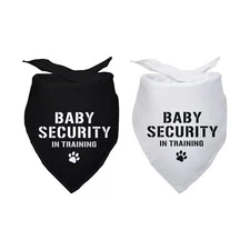 Baby Security in Training Dog Bandanas Pet Pregnancy Announcement Gender Reve...