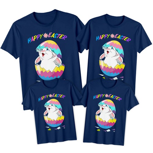 Family Bunny Happy Easter T-Shirts Tee Cute Festival Holiday Party Matchin #ED - Picture 16 of 24
