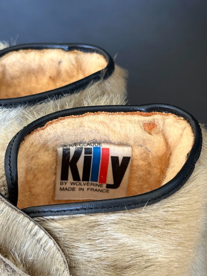 Botas de grife femininas vintage década de 1960 Jean-Claude Killy Wolverine pele sintética - 11  - Imagem 3 de 4