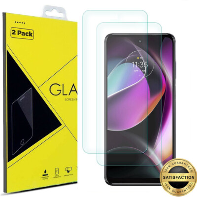 2 Pack Premium 9H Tempered Glass Screen Protector For Motorola Moto G 5G 2022