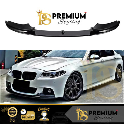 BMW 5er F10 F11 Glanz Schwarz Front Splitter Spoiler Lippe M Sport 2010-2017